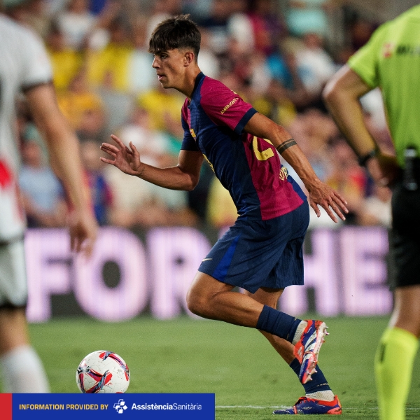 Barcelona defender Marc Bernal (Credit: Barcelona media on X).