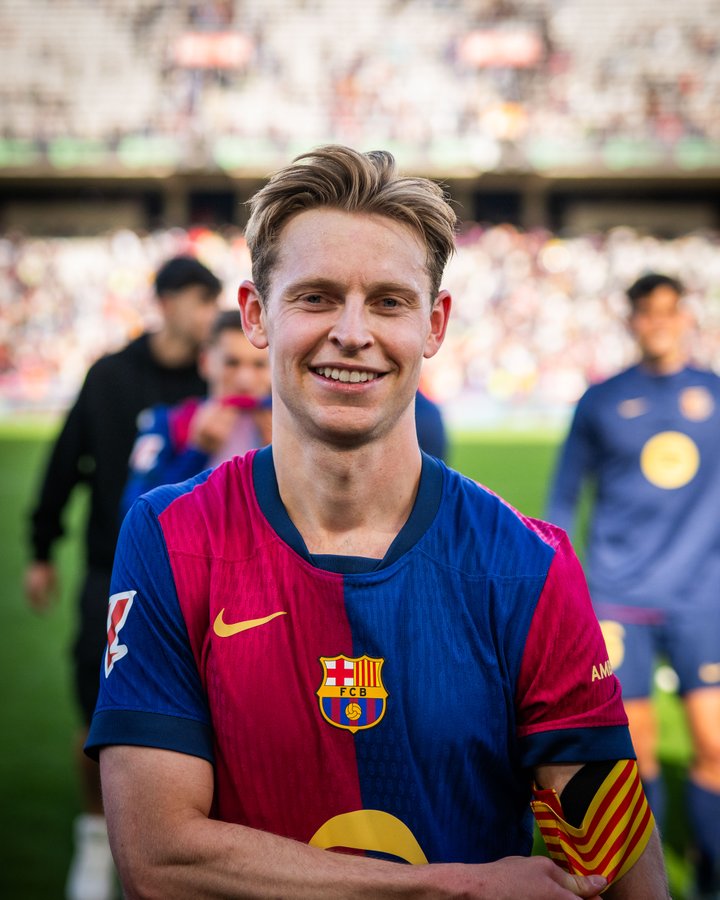 Frenkie de Jong of Barcelona (Photo Credit; FC Barcelona via X)