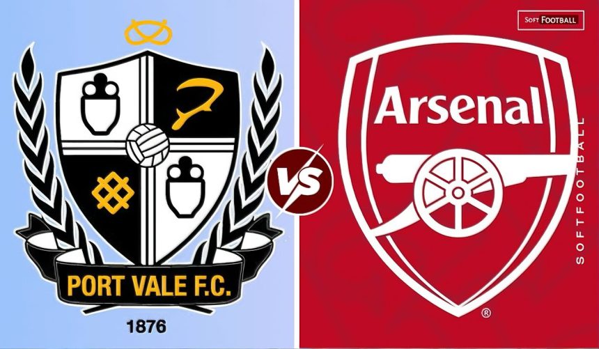 Port Vale vs Arsenal (Photo Credit: Softfootball Media)