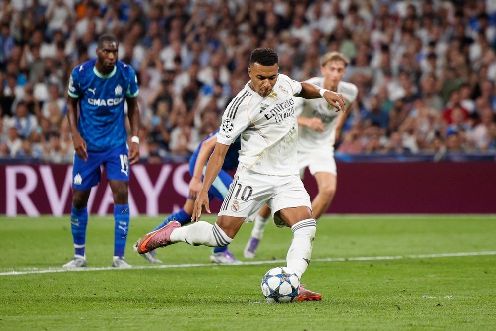 Kylian Mbappe penality kick (Photo Credit: Real Madrid Media)
