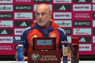 Luis de la Fuente, Spain manager. Photo credit: Spain media