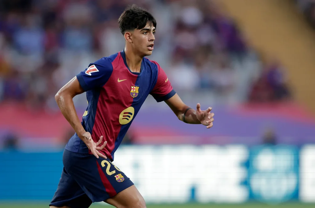 Barcelona defender Marc Bernal (Credit: Barcelona media on X).