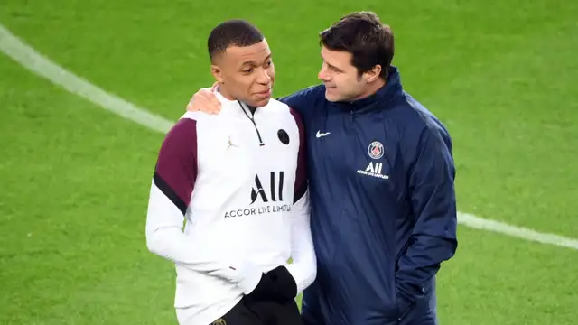 Mauricio Pochettino and Kylian Mbappe