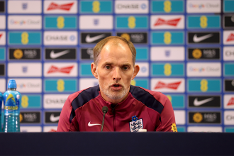 England coach Thomas Tuchel's press conference ahead of Andorra's clash. (Credit: England website).
