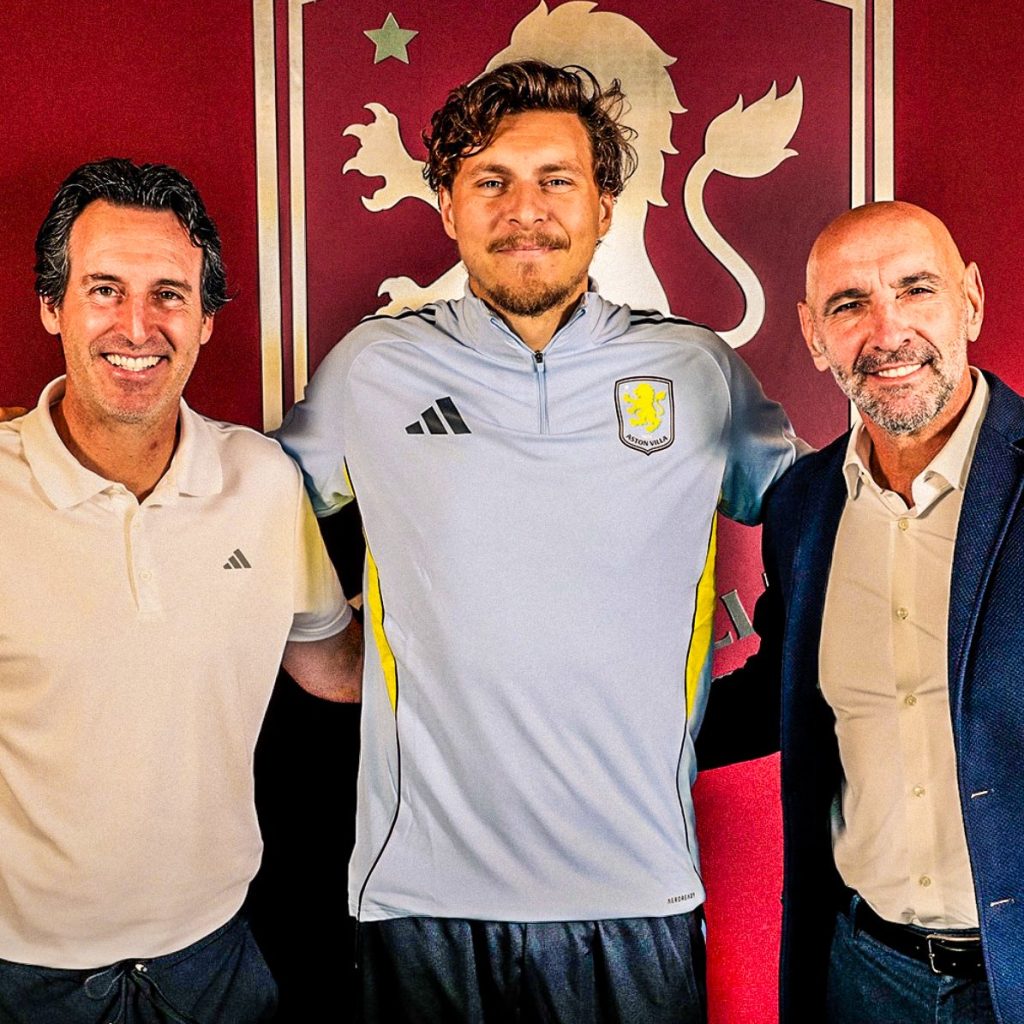 Aston Villa announce Victor Lindelöf signing (Photo Credit: Villa's Media)
