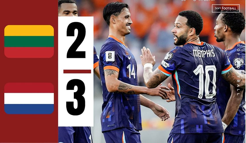 Lithuania vs Netherlands (Photo Credit: Softfootball)