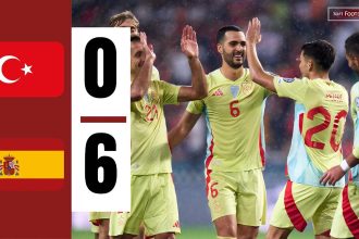 Turkey vs Spain (Photo Credit: Softfootball)