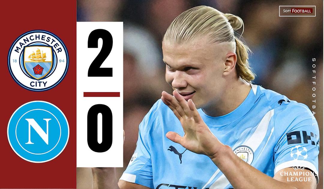 Manchester City began their Champions League campaign. on a high-note following 2-0 win over Napoli. (Credit: Softfootball.)