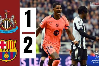 Newcastle vs Barcelona (Photo Credit: Softfootball Media)