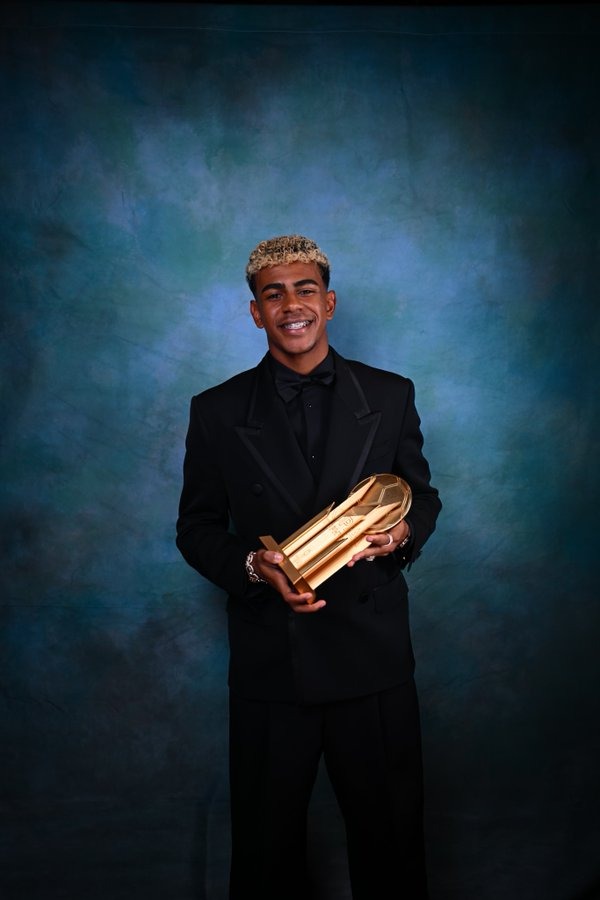 Lamine Yamal Kopa Trophy winner (Photo Credit: Ballon d'or via X)