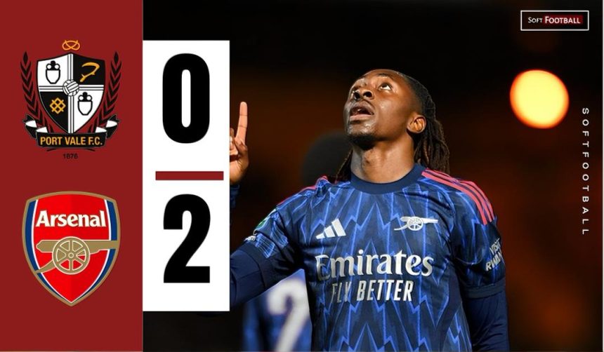Port Vale vs Arsenal (Photo Credit: Softfootball Media)