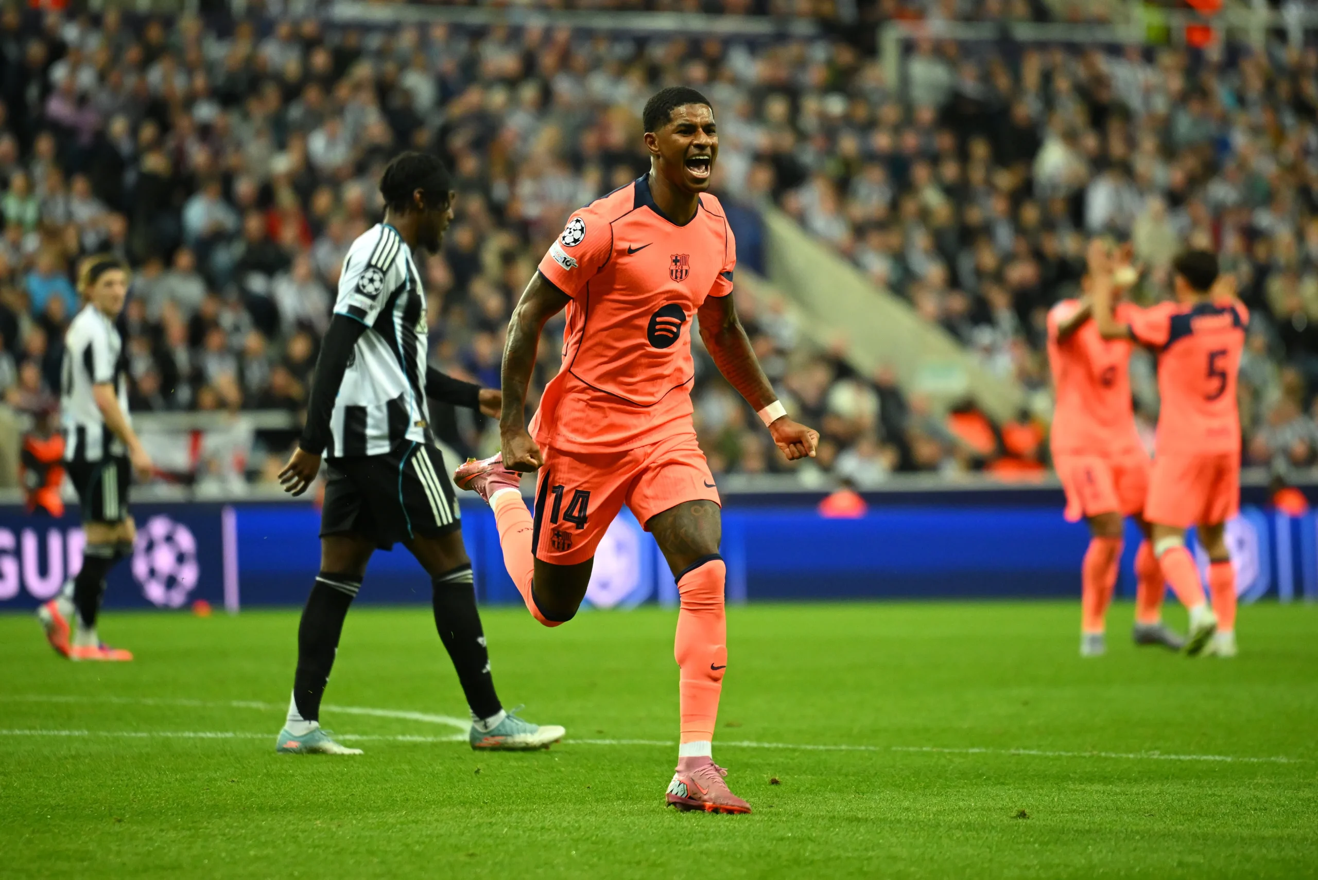 Rashford scored a brace against Newcastle (Photo Credit: FC Barcelona media)