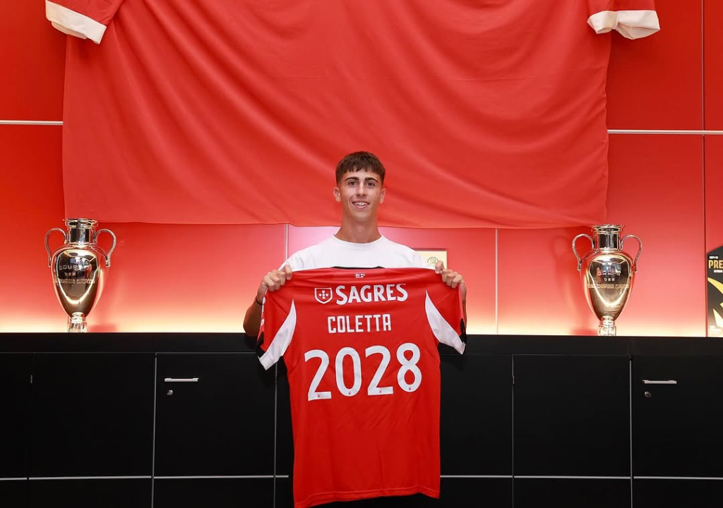 Federico Coletta of Benfica (Photo Credit: Federico Coletta via instagram)