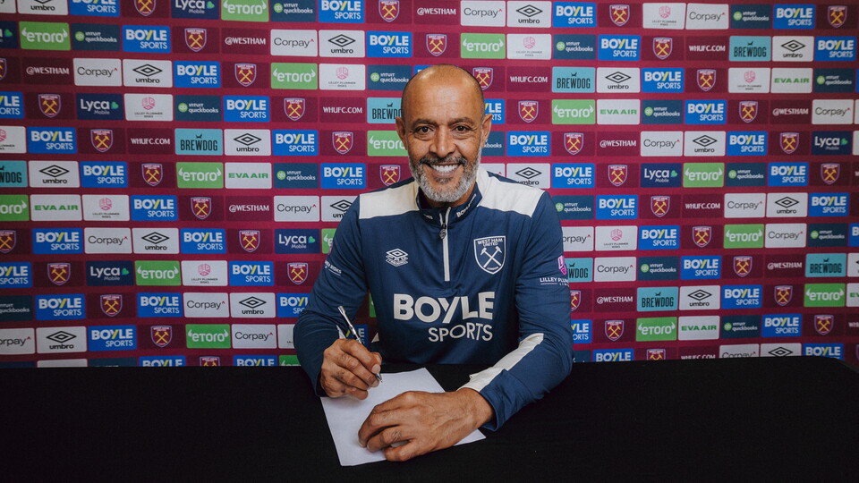 Nuno Santos (Credit: West Ham media).