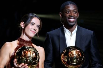 Aitana Bonmati and Ousmane Dembele won the top awards (Credit: Ballon d’Or via X)