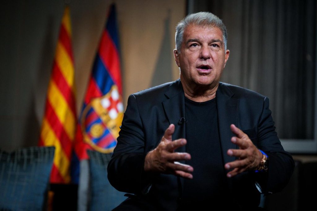 Joan Laporta of Barcelona (Photo Credit: FC Barcelona via X)
