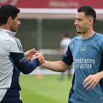 Gabriel Martinelli and Mikel Arteta (Photo Credit: Arsenal website)