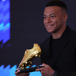 Kylian Mbappé with the Golden Boot (Photo Credit: Real Madrid X Handle)