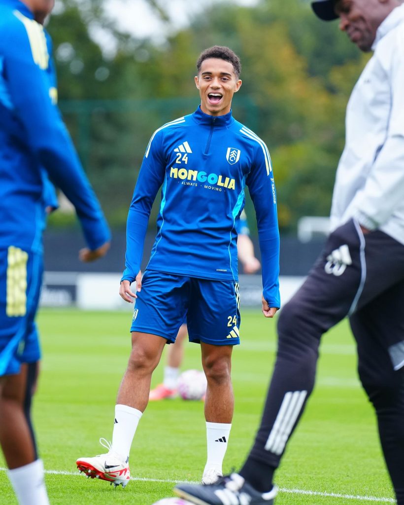 Fulham player Josh King in training (Photo Credit: Fulham X handle)