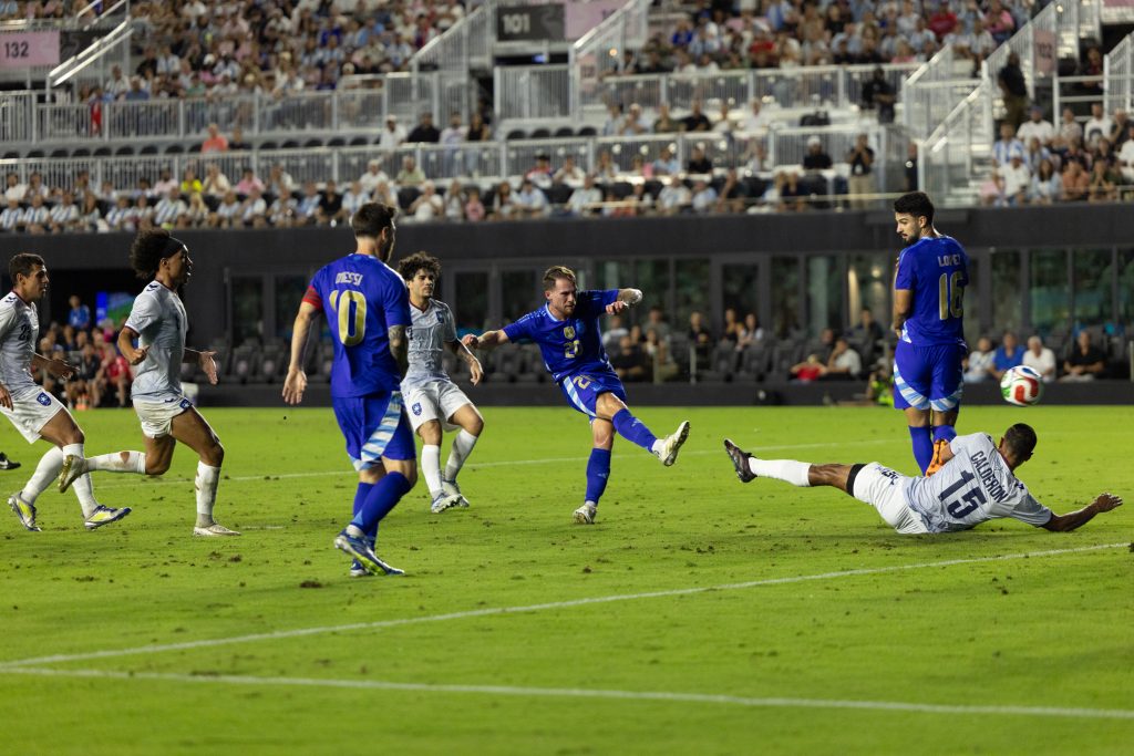 Alexis Mac Allister scores. Photo credit: Argentina media.