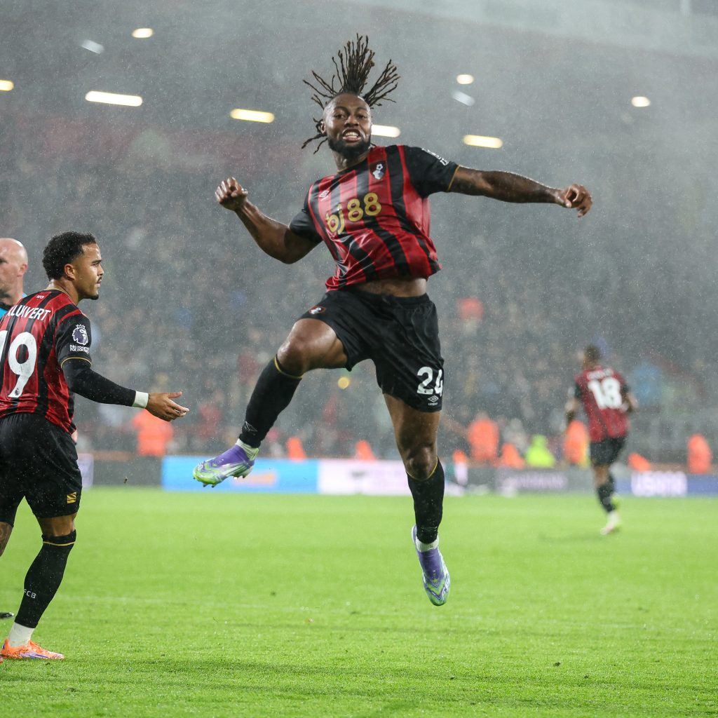 Antoine Semenyo fired a brace for Bournemouth (Photo Credit: AFC Bournemouth via X)