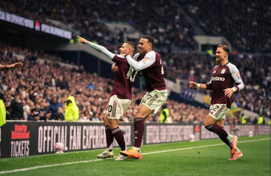 Aston Villa players celebrate. Photo Credit: Aston Villa Media.