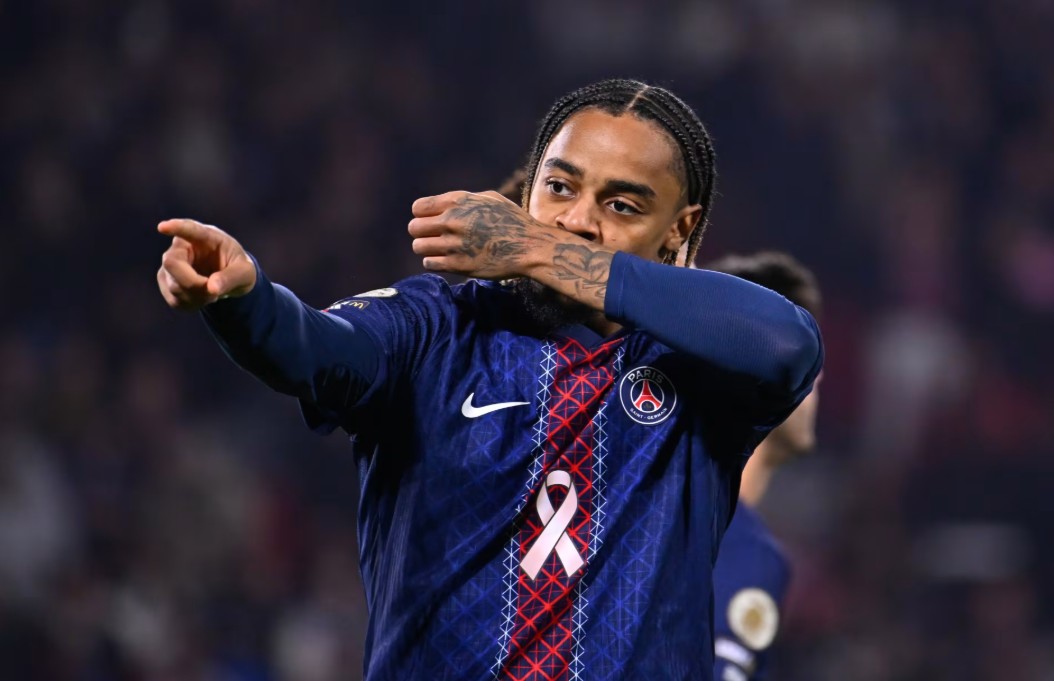 Bradley Barcola. Photo credit: PSG media.