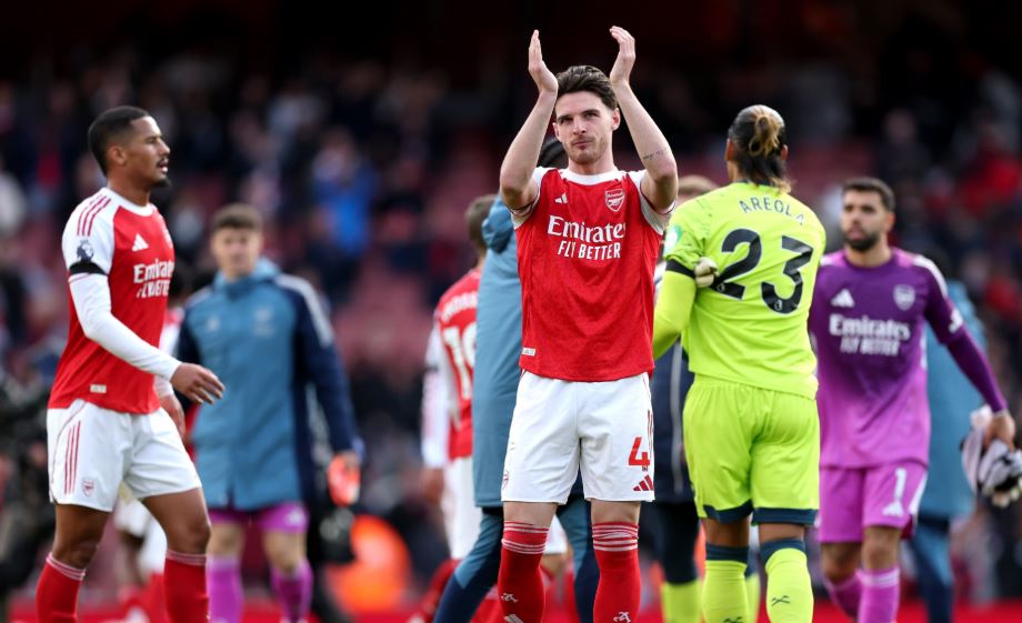 Declan Rice.  Photo credit: Arsenal media.