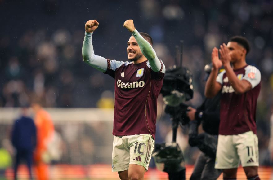 Emiliano Buendia. Photo credit: Aston Villa Media.