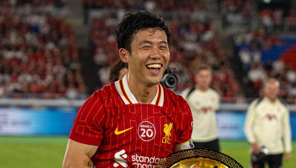 Wataru Endo. Photo credit: Liverpool media