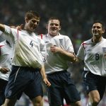 Steven Gerrard, Wayne Rooney and Frank Lampard. Photo credit: England Media.