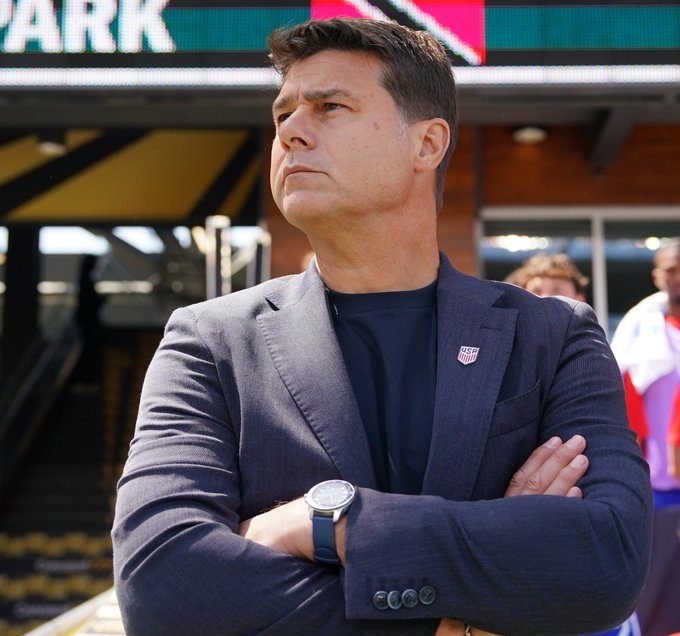 Mauricio Pochettino has recorded 55% win rate at USNT, having recorded 10 wins in 18 games. (Photo credit: @USMNT on X).