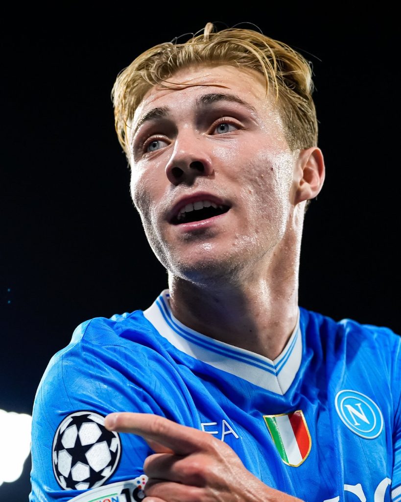 Rasmus Højlund of Napoli (Photo Credit: Napoli via X)