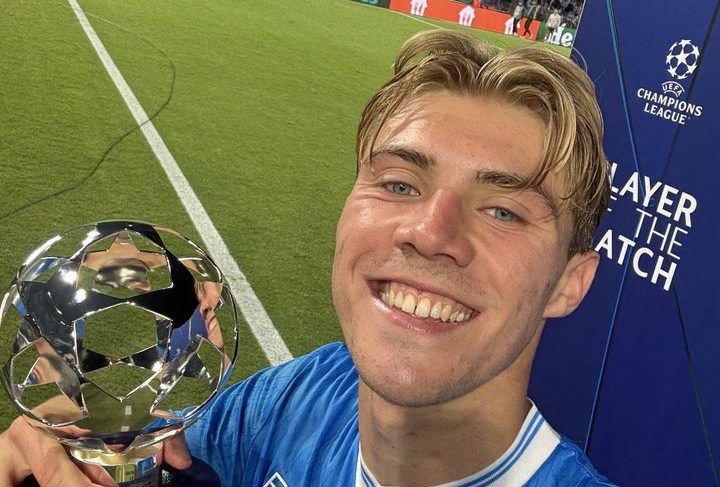Rasmus Højlund of Napoli (Photo Credit: UCL via X)