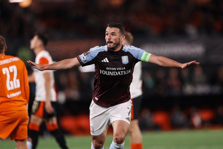 John McGinn of Aston Villa celebrates his goal. (Photo Credit: Villa via X)