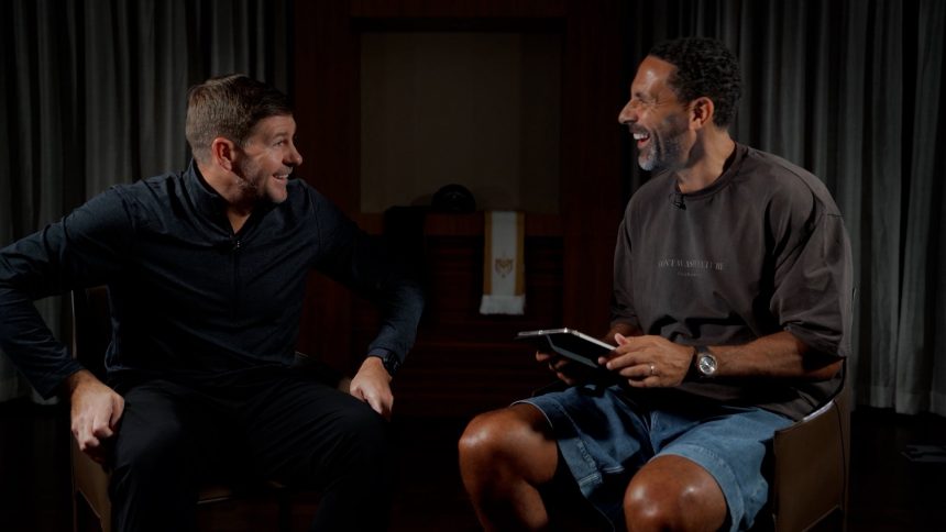 Steven Gerrard and Rio Ferdinand (Photo Credit: Rio via X)