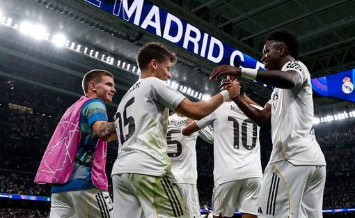 Madrid players Celebrating (Photo Credit: Real Madrid via X)