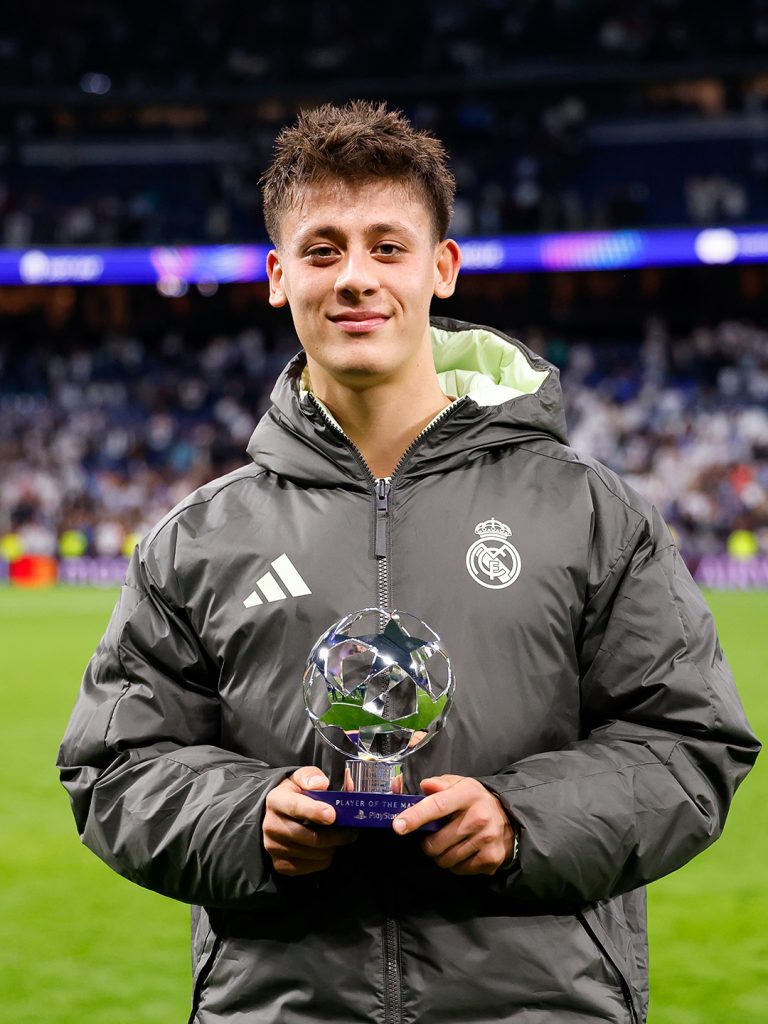 Arda Guler with his Man of the Match award (Photo Credit: Real Madrid X handle)