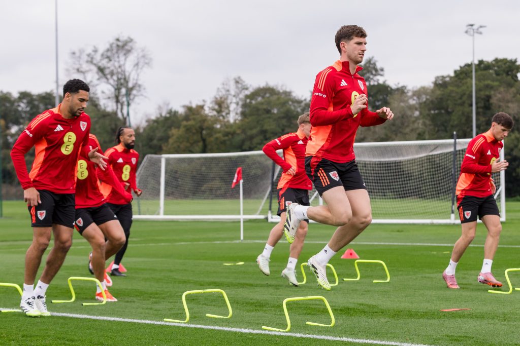 Wales players training (Photo Credit: Wales via X)