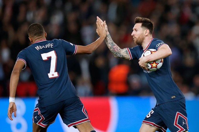Mbappe and Messi (Photo Credit: PSG via X)