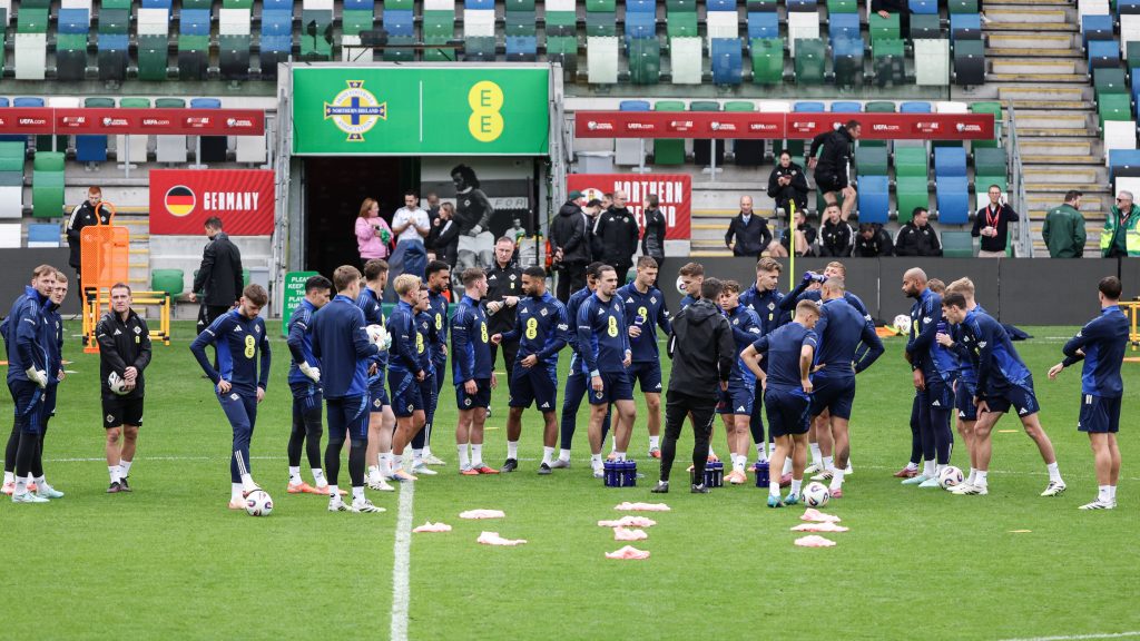 Northern Ireland players in training (Photo Credit: Northern Ireland X handle)