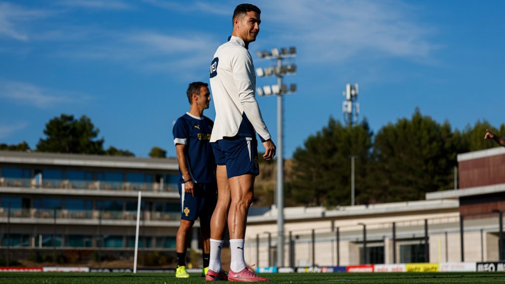 Cristiano Ronaldo in training (Photo Credit: Portugal via X)