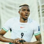 Victor Osimhen Celebrates his Goal for Super Eagles (Photo Credit: Nigeria via X)