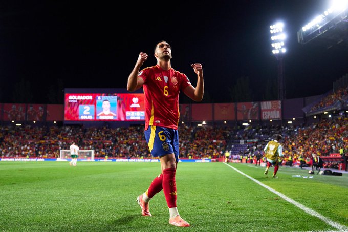 Mikel Merino of Spain (Photo Credit: Spain via X)