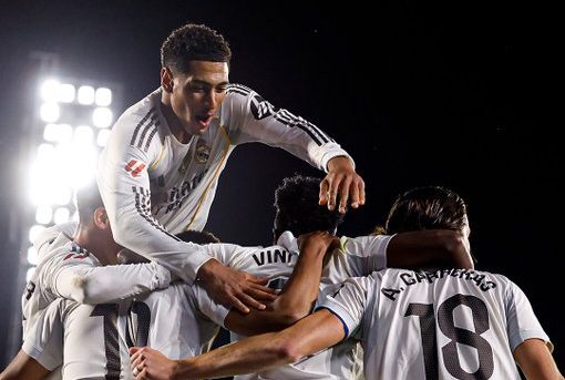 Real Madrid players celebrate. (Photo Credit: Real Madrid via X)