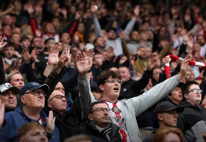 Sunderland fans (Photo Credit: Sunderland via X)