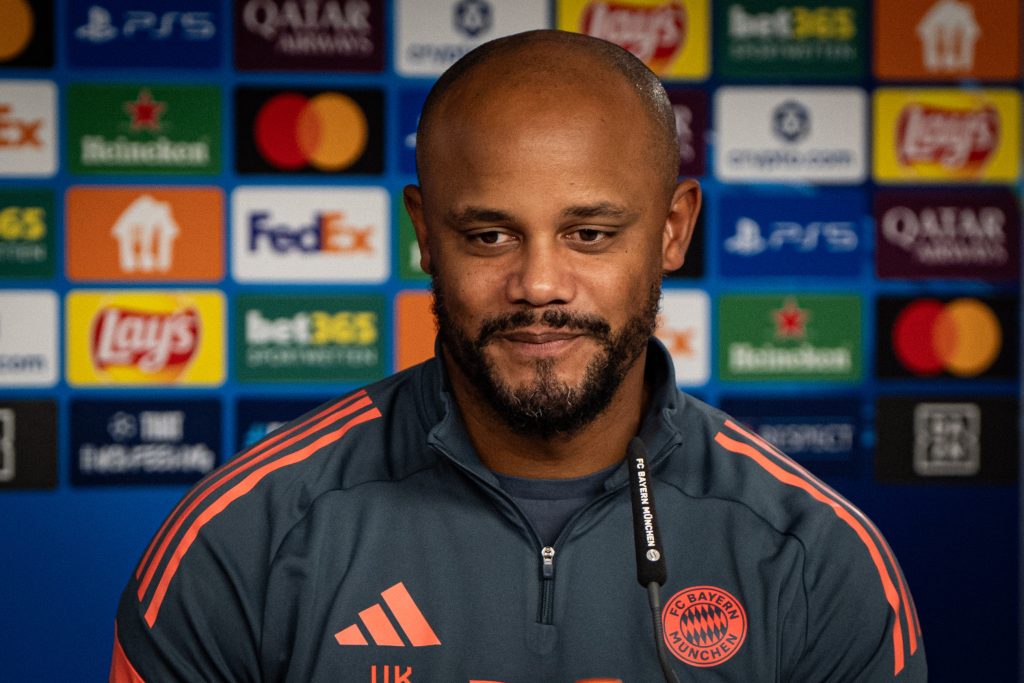 Vincent Kompany during the UCL press conference (Photo Credit: Bayern Munich X handle)