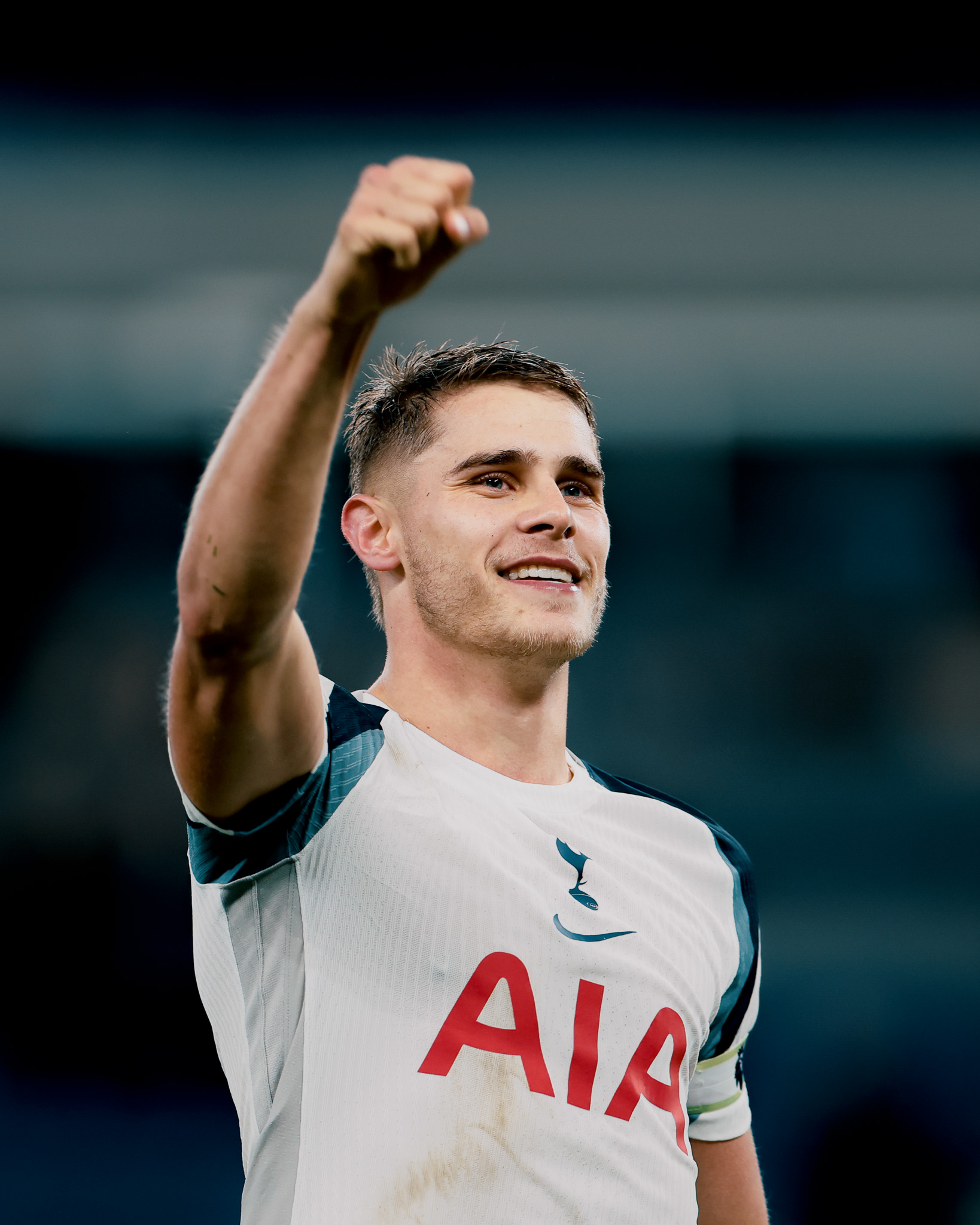 Micky Van der Ven both celebrate after scoring (Photo Credit: Tottenham X handle)