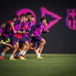 Barcelona Players training (Photo Credit: Barca via X