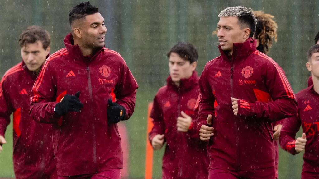 Casemiro and Lisandro Martinez (Photo Credit: Manchester United X handle)